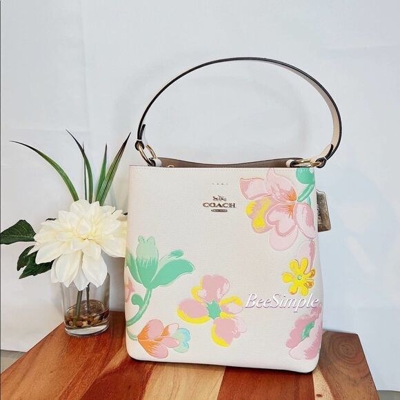 Coach Town Bucket Bag With Dreamy Land Floral Print - Picture 2 of 9